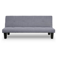 Thumbnail for Sarantino Sofa Bed Lounge Couch Futon Furniture Seat Adjustable Suite Dark Grey