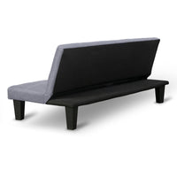 Thumbnail for Sarantino Sofa Bed Lounge Couch Futon Furniture Seat Adjustable Suite Dark Grey