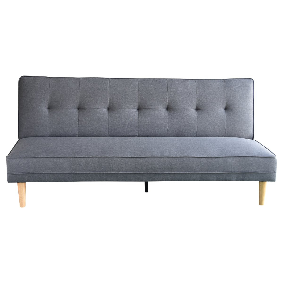 Sarantino Madison Sofa Bed Lounge Couch Futon Furniture Home Dark Grey Linen Suite