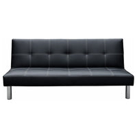 Thumbnail for Sarantino Chelsea Sofa Bed Faux Leather Lounge Couch Futon Furniture Modular Suite