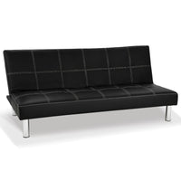 Thumbnail for Sarantino Chelsea Sofa Bed Faux Leather Lounge Couch Futon Furniture Modular Suite