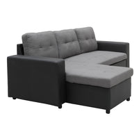 Thumbnail for Sarantino Corner Sofa Linen Lounge Couch L-shaped Modular Furniture Home Chaise Grey