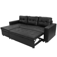 Thumbnail for Sarantino Corner Sofa Linen Lounge Couch L-shaped Modular Furniture Home Chaise Grey