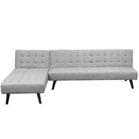 Thumbnail for Sarantino 3-seater Corner Sofa Bed With Lounge Chaise Couch Furniture Light Grey