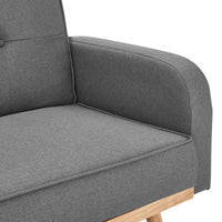 Thumbnail for Sarantino 3-Seater Corner Sofa Bed with Chaise Lounge - Dark Grey