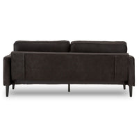 Thumbnail for Sarantino Faux Velvet Sofa Bed Couch Furniture Lounge Suite - Black