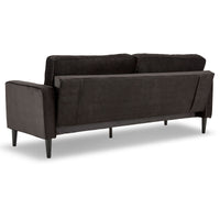 Thumbnail for Sarantino Faux Velvet Sofa Bed Couch Furniture Lounge Suite - Black