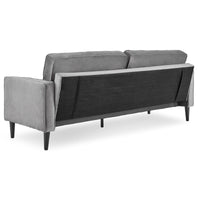 Thumbnail for Sarantino Faux Velvet Sofa Bed Couch Furniture Lounge Suite Seat Grey