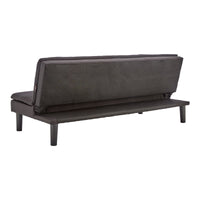 Thumbnail for Sarantino 3 Seater Modular Faux Linen Fabric Sofa Bed Couch - Black