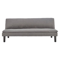 Thumbnail for Sarantino 3 Seater Modular Faux Linen Fabric Sofa Bed Couch -Dark Grey