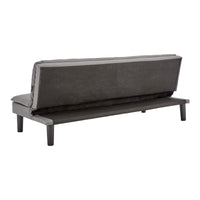 Thumbnail for Sarantino 3 Seater Modular Faux Linen Fabric Sofa Bed Couch -Dark Grey