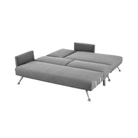 Thumbnail for Sarantino Mia 3-Seater Corner Sofa Bed Chaise and Pillows Dark Grey