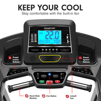 Thumbnail for Powertrain K2000 Treadmill w/ Fan & Auto Incline Speed 22km/h