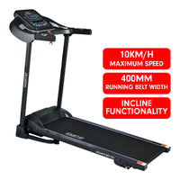 Thumbnail for Powertrain MX1 Foldable Home Treadmill for Cardio Jogging Fitness