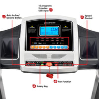 Thumbnail for Powertrain MX2 Foldable Home Treadmill Auto Incline Cardio Running