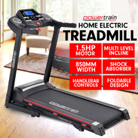 Thumbnail for Powertrain V30 Foldable Treadmill Manual Incline Home Gym Cardio