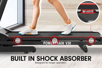 Thumbnail for Powertrain V30 Foldable Treadmill Manual Incline Home Gym Cardio