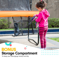 Thumbnail for Kahuna Classic 6ft Outdoor Round Orange Trampoline Safety Enclosure