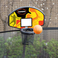 Thumbnail for Kahuna Classic 6ft Trampoline Free Ladder Spring Mat Net Safety Pad Cover Round Enclosure Basketball Set - Rainbow