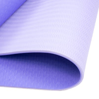 Thumbnail for Powertrain Eco-friendly Dual Layer 8mm Yoga Mat | Light Purple | Non-slip Surface And Carry Strap For Ultimate Comfort And Portability