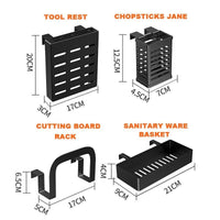 Thumbnail for 85cm Double Tier Enclosed Dish Drying Rack Holder Drain caddy Kitchen Drainer Storage Over Sink Organiser Storage