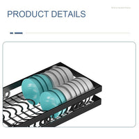 Thumbnail for 95cm Double Tier Dish Drying Rack Holder Drain caddy Kitchen Drainer Storage Over Sink Organiser