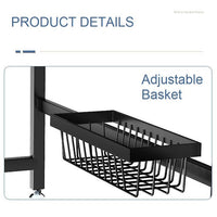 Thumbnail for 95cm Double Tier Dish Drying Rack Holder Drain caddy Kitchen Drainer Storage Over Sink Organiser