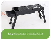 Thumbnail for Foldable Portable BBQ Charcoal Grill Barbecue Camping Hibachi Picnic