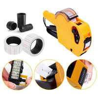 Thumbnail for Price Tag Gun Labeller Pricing with 2 Rolls Labels and Inks Roller Machine Kit Red