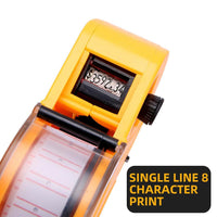 Thumbnail for Price Tag Gun Labeller Pricing with 2 Rolls Labels and Inks Roller Machine Kit Yellow