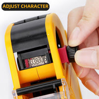 Thumbnail for Price Tag Gun Labeller Pricing with 2 Rolls Labels and Inks Roller Machine Kit Yellow