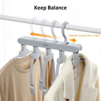 Thumbnail for Magic Hanger Space Saving Multifunctional Clothes Coat Hanger Dryer Laundry Drying Rack Airer Clothes Horse Grey