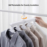 Thumbnail for Magic Hanger Space Saving Multifunctional Clothes Coat Hanger Dryer Laundry Drying Rack Airer Clothes Horse White