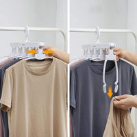 Thumbnail for Magic Hanger Space Saving Multifunctional Clothes Coat Hanger Dryer Laundry Drying Rack Airer Clothes Horse White