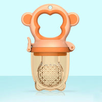 Thumbnail for 2 X Newborn Baby Food Fruit Nipple Feeder Pacifier Safety Silicone Feeding Tool Brown Large