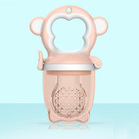 Thumbnail for 2 X Newborn Baby Food Fruit Nipple Feeder Pacifier Safety Silicone Feeding Tool Brown Small