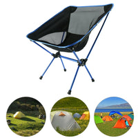 Thumbnail for Ultralight Aluminum Alloy Folding Camping Camp Chair Outdoor Hiking Black