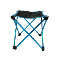 Thumbnail for Mini Portable Outdoor Folding Stool Camping Fishing Picnic Chair Seat 80kg Blue