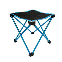 Thumbnail for Mini Portable Outdoor Folding Stool Camping Fishing Picnic Chair Seat 80kg Blue