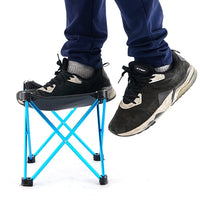 Thumbnail for Mini Portable Outdoor Folding Stool Camping Fishing Picnic Chair Seat 80kg Blue