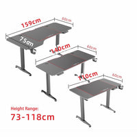 Thumbnail for Gaming Standing Desk Home Office Lift Electric Height Adjustable Sit To Stand Motorized Standing Desk 1160