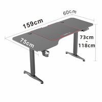 Thumbnail for Gaming Standing Desk Home Office Lift Electric Height Adjustable Sit To Stand Motorized Standing Desk 1160