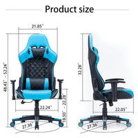 Thumbnail for Gaming Chair Ergonomic Racing chair 165° Reclining Gaming Seat 3D Armrest Footrest Red Black