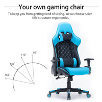 Thumbnail for Gaming Chair Ergonomic Racing chair 165° Reclining Gaming Seat 3D Armrest Footrest Red Black