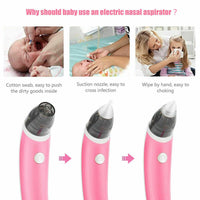 Thumbnail for Baby Nasal Aspirator Electric Safe Hygienic Nose Cleaner Snot Sucker For baby (Red)