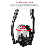 Thumbnail for Snorkel Mask Full Face Diving Mask Snorkel Swim Goggles 180° View Anti Fog Small