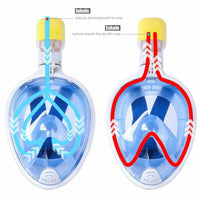 Thumbnail for Full Face Diving Seaview Snorkel Snorkeling Mask Swimming Goggles for GoPro AU S M