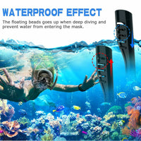 Thumbnail for Snorkel Mask Safe Double Breathing System Full Face Snorkeling Anti Leak/Fog AU Small