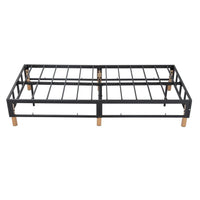 Thumbnail for Metal Bed Frame Mattress Foundation Blue – Double