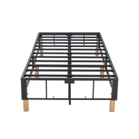 Thumbnail for Metal Bed Frame Mattress Foundation Blue – Double